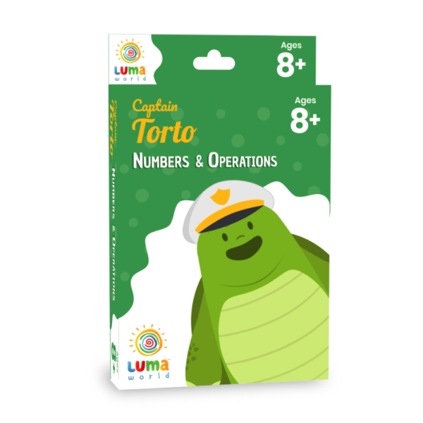 Educational Maths Flash Cards with Magic Glass (Age 8 Years): Captain Torto