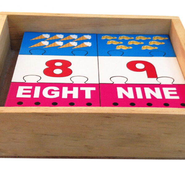 Number Picture Matching Puzzle Strips