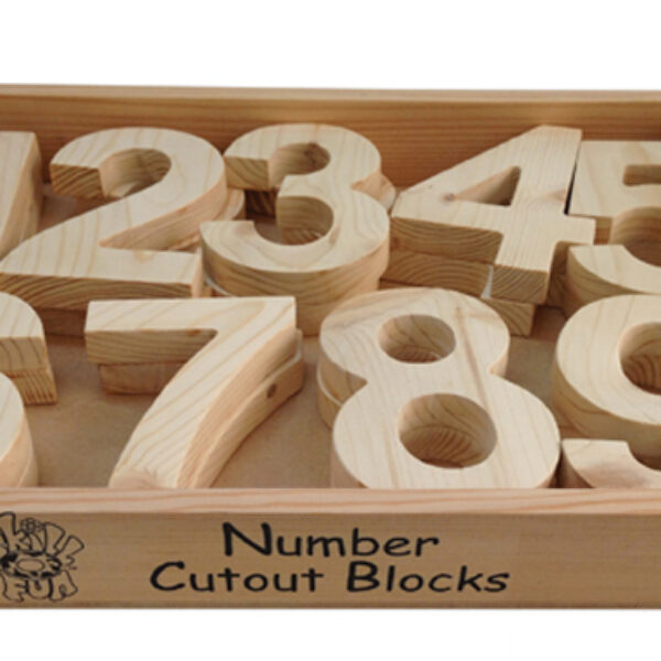 Number Cutout Blocks (0-9, 2 of each)