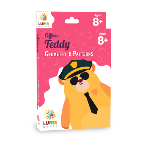 Educational Maths Flash Cards with Magic Glass (Age 8 Years): Officer Teddy