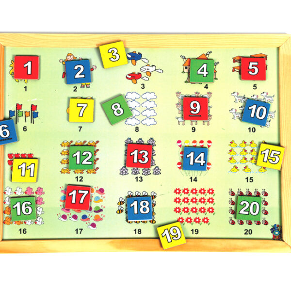 Magnetic Twin Play Tray  Number Scene (120)