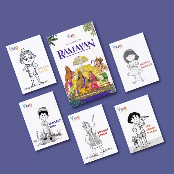 Yug Jumbo Bundle – Yug People 5 books & An Illustrated Ramayan