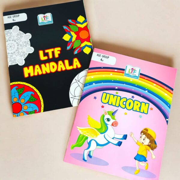 Activity Books Combo: Mandala + Unicorn| Age 5 +